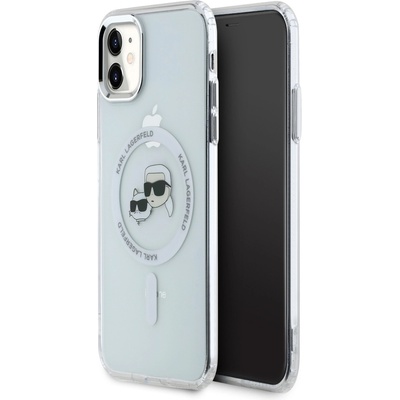 KARL LAGERFELD IML K&CH Heads Метална рамка MagSafe заден капак за iPhone 11 Прозрачен Karl Lagerfeld | Lilav | ЖЕНИ | UNI