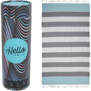 Hello Towels памучна кърпа, Антрацид / Тюркоаз