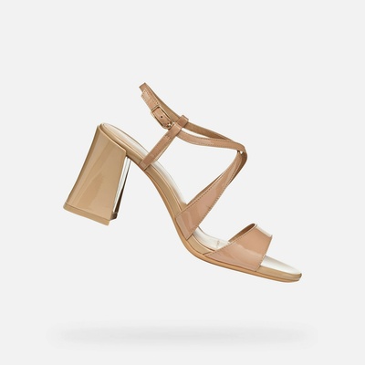 Geox Светлокафяви дамски сандали Geox New Eraklia 80 T01 Geox | Kafyav | ЖЕНИ | 35