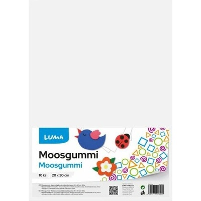 MOOSGUMMI A4 bílá LUMA, 10ks