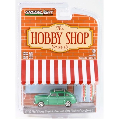 GreenLight Ford Fordon Super Deluxe 1946 s Surfovací Prkna 1:64