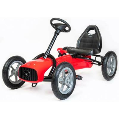Go-kart Detská šliapacia motokára Baby Mix Buggy biela