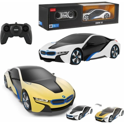 Lebula dálkově ovládané auto RC s LED osvětlením BMW i8-UV měnící barvu 1:24