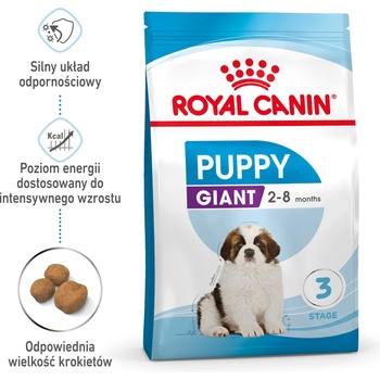 Royal Canin Giant Puppy 15 кг суха храна за кученца на възраст от 2 до 8 месеца, от гигантски породи
