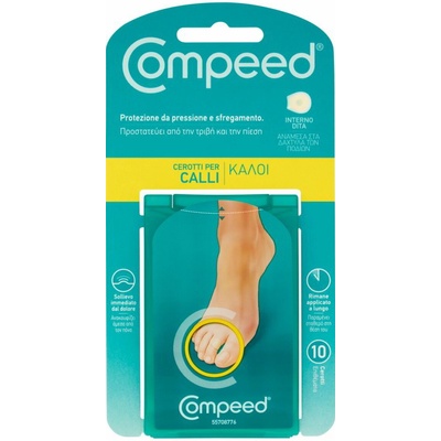 Compeed náplasti na vnútorné kurie oká na prstoch 10 ks