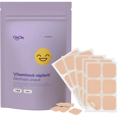 OlaOla Vitamínové náplasti Sbohem únavě - 30 náplastí