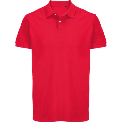 Sol´s Collection polokošile Pacific piqué těžká bavlna krátký rukáv unisex COT25443900401-red