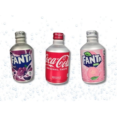 Coca Cola & Fanta hliníkové lahvičky 3 x 300 ml