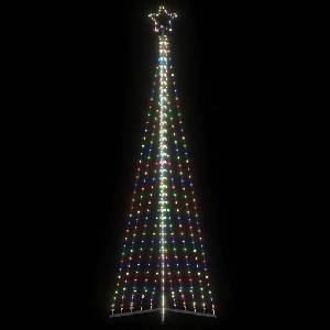 vidaXL LED коледна елха 495 светодиода Цветни 300, 5 см (4016439)