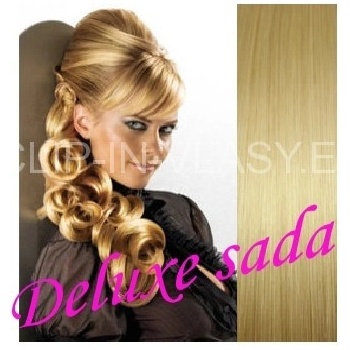 Deluxe clip in sada 51cm světlejší blond