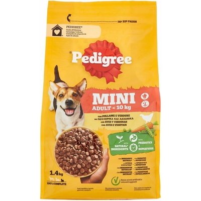Pedigree malé plemená hydina & zelenina 1,4 kg
