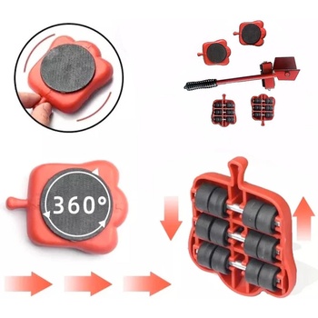 HomeLife Easyroll 5-dielna súprava na sťahovanie nábytku NS105