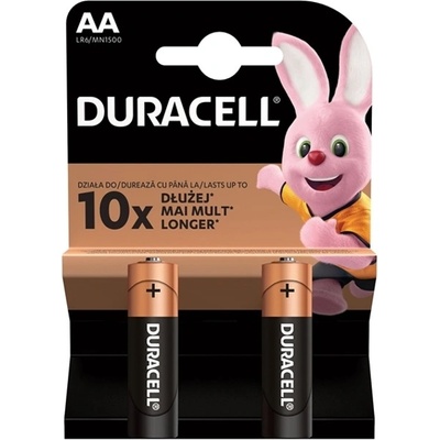 Duracell Батерия алкална Duracell, AA, LR6, 1.5V, 2 бр