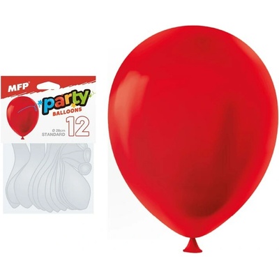 UNIPAP balónek nafukovací sáček standard 26cm červený 8000196 583054