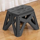 Zahradní židle a křesla Skládací stolička SPRINGOS STAX šedá