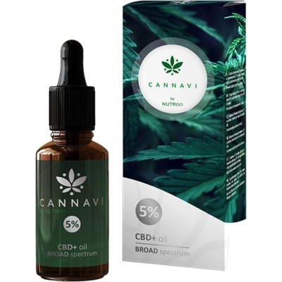 Cannavi by Nutrivi CBD+ Oil Broad Spectrum 5% 10 ml