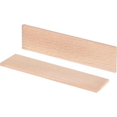 Metrie | Lamela na tvoření poloviční délky, buková, extra široká, 3,5 mm x 35 mm x 128 mm, 100 ks – Zbozi.Blesk.cz