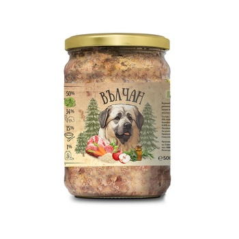 Benvita Вълчан - храна за кучета с пилешко, свинско и зеленчуци 500гр