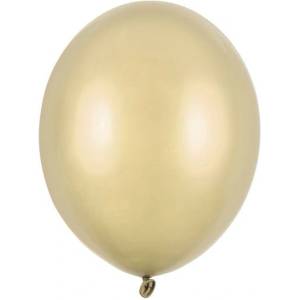 Party Deco Латексови Балони Металик, Студено Злато, 30см (sb14m-019z)