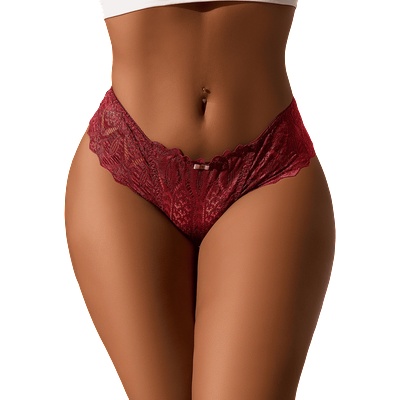 Sexy Elephant® Burgundy Sexy Lace Women Panty M