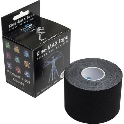 KineMAX Classic kinesiologická tejpovací páska černá 5 cm x 5 m