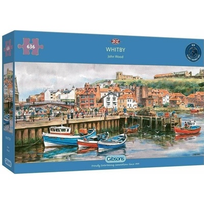 Gibsons Jigsaw Panoramic Whitby Harb 636 dielov