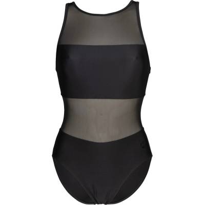arena Дамски бански костюм Arena Women's Mesh Panels Swimsuit Vent Back Swimsuit - Black - размер 34 (EU) (150-4059-0111)