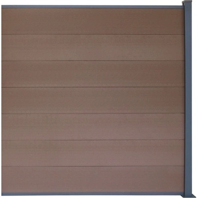 EKOfence WPC plotový set so plotový stĺpikom 1850mm KASANDRA orech 13139