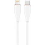 Gembird Premium USB Type-C to 8-pin charging and data transfer cable with silicone braid 1.5 m white