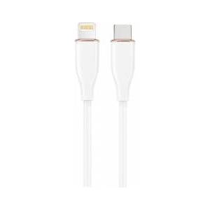 Gembird Premium USB Type-C to 8-pin charging and data transfer cable with silicone braid 1.5 m white