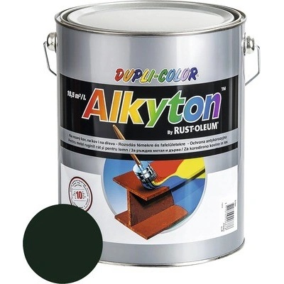 Alkyton dupli color machovo zelená RAL6005 lesklá 5 l
