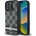 DKNY Калъф DKNY Checkered Pattern & Printed Stripes за iPhone 16 Pro - черен (3666339334123)