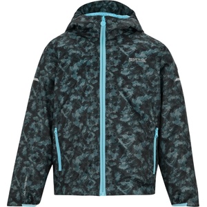 Regatta Детско водоустойчиво яке Regatta Kid's Printed Lever II Waterproof jacket - China Blue / Scratched Camo - размер 3-4 Years (703-7794-0111)