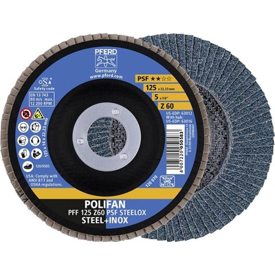 Pferd Vějířovitý brusný kotouč 125 x 22.23 mm 67666125 10 ks
