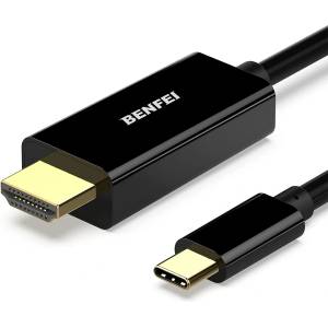  Кабел benfei usb-c към hdmi, 1м, черен