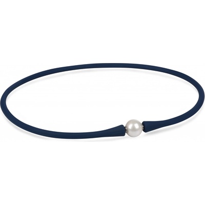 JwL Luxury Pearls Tmavě modrý sportovní perlový náhrdelník modrý JL0343
