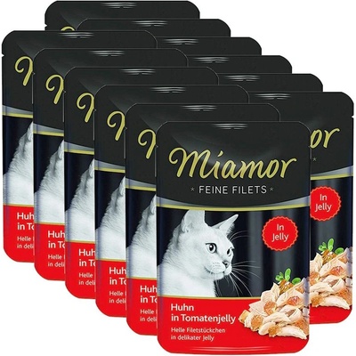 Miamor Капсула Miamor Feine Filets пиле и домати в желе 12 x 100 г