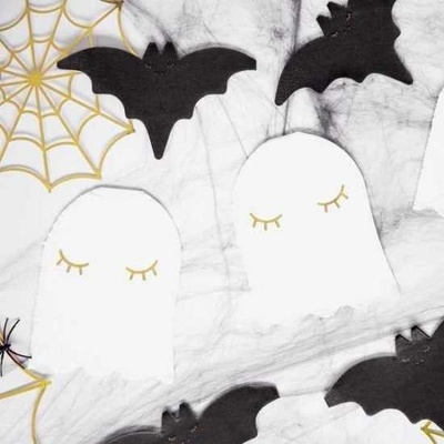 PartyDeco Ubrousky Halloween Duch 11x14cm