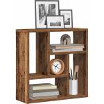 vidaXL стенна етажерка от старо дърво 45x16x45 cm Инженерна дървесина (856071)