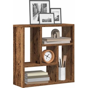 vidaXL стенна етажерка от старо дърво 45x16x45 cm Инженерна дървесина (856071)