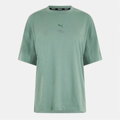 PUMA Women's Hyrox Short-Sleeve Performance Gym Top - Eucalyptus