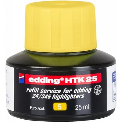 Inkoust do zvýrazňovačů Edding HTK 25 žlutý
