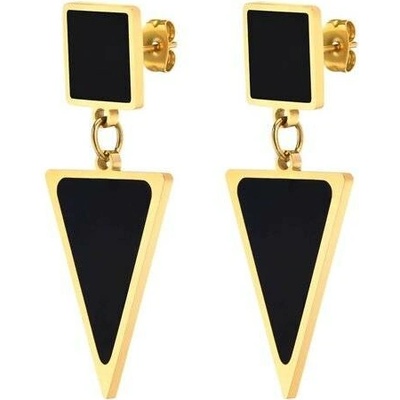 Impress Jewelry dámské ocelové puzetové visací náušnice trojúhelníkové ED-634