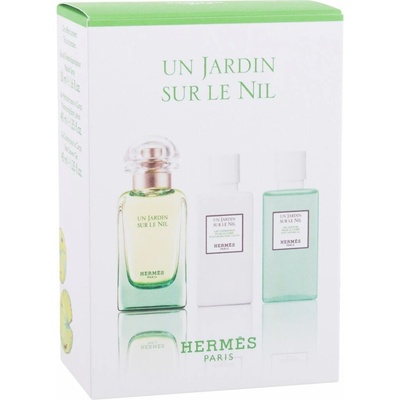 Hermès Un Jardin Sur Le Nil EDT 50 ml + telové mlieko 40 ml + sprchový gél 40 ml darčeková sada
