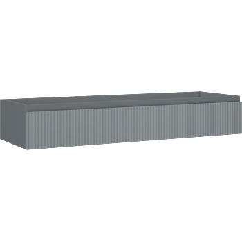 Mexen Rivel шкафче за баня под умивалник 140 см, 1 чекмедже, оребрено, графит (91A20-14023-1-BF66)