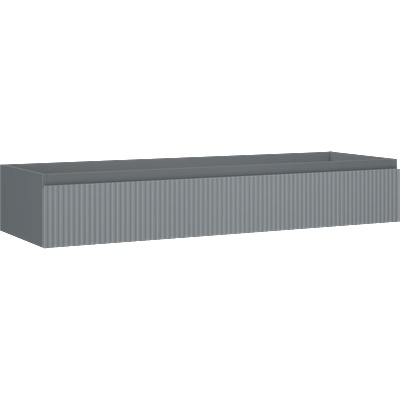 Mexen Rivel шкафче за баня под умивалник 140 см, 1 чекмедже, оребрено, графит (91A20-14023-1-BF66)