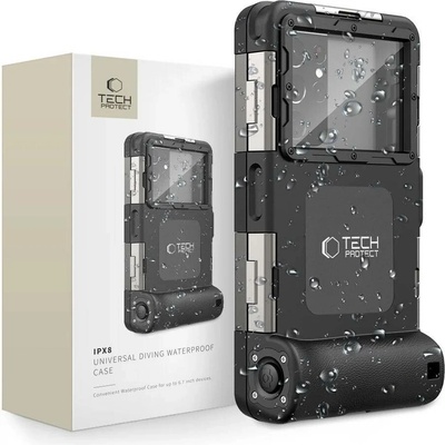 Pouzdro TECH-PROTECT IPX8 DIVING WATERPROOF CASE černé – Zboží Živě