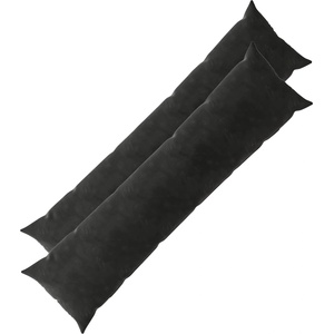 vidaXL Калъфка за възглавница 2 pcs HEERLEN Черно 40 x 145 см Кадифе (908834)