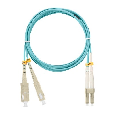 Nikomax NMF-PC2M3C2-SCU-LCU-005 SC – LC MM 50/125 OM3 duplex 5m modrý