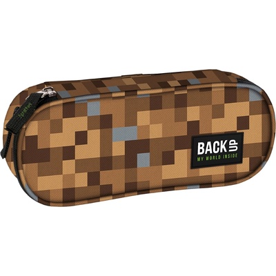 BackUP Овален ученически несесер BackUp A - Pixel Craft (93274)